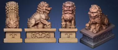 3D модель Китайский лев (STL)